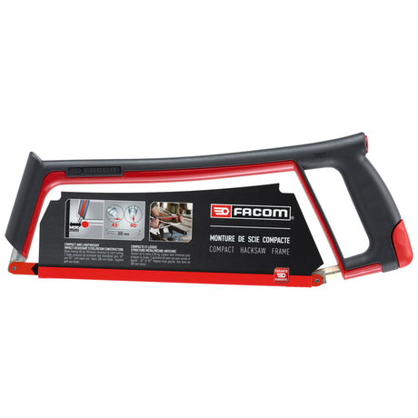 Monture de scie compacte Facom, outillage, couleur noire et rouge.