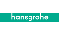 Logo marque Hansgrohe, logo produit sanitaire, couleur verte et blanche