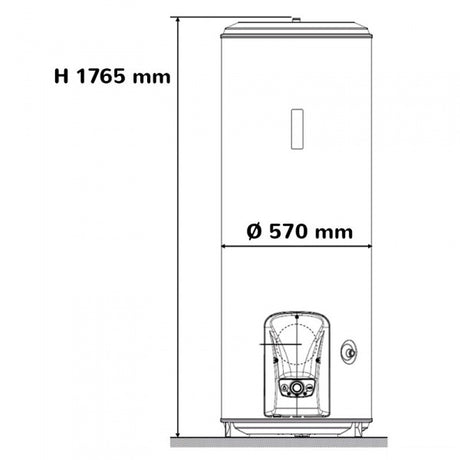 Chauffe-eau ATLANTIC ACI Hybride Vertical sur socle AQUÉO 300L - Mister PRO