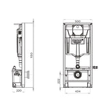 Broyeur SFA avec bâti-support WC Grohe et habillage en verre Saniwall Pro Up, visible dans l'image.