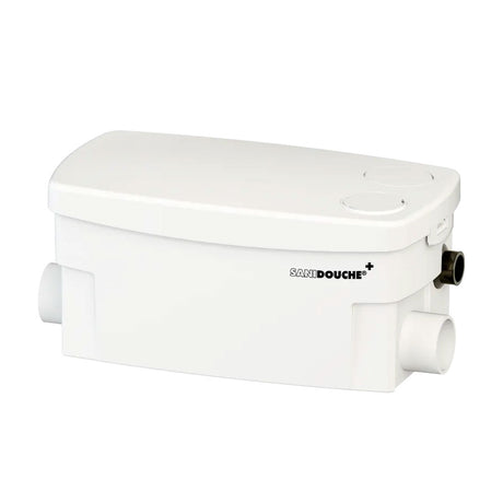 Pompe de relevage Sanidouche+ SFA pour receveur de douche, vue de l'appareil avec ses composants.