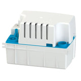 Pompe de relevage Sanicondens Pro SFA pour condensats de gaz, dispositif compact avec tuyaux de sortie visibles.