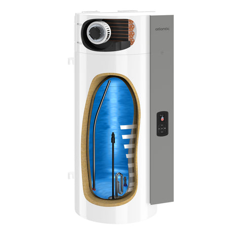Chauffe-eau ATLANTIC thermodynamique connecté Vertical mural compact CALYPSO - Mister PRO