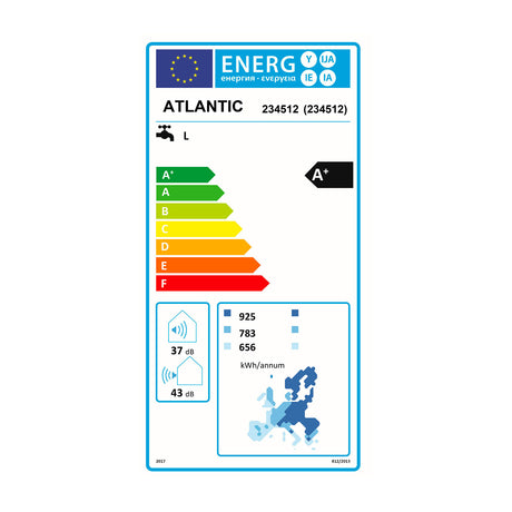 Chauffe-eau ATLANTIC thermodynamique connecté Vertical mural compact CALYPSO - Mister PRO