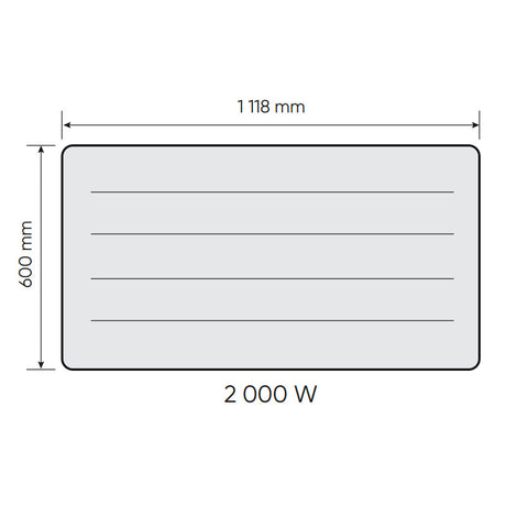 Radiateur ATLANTIC Horizontal Blanc NIRVANA NÉO - Mister PRO