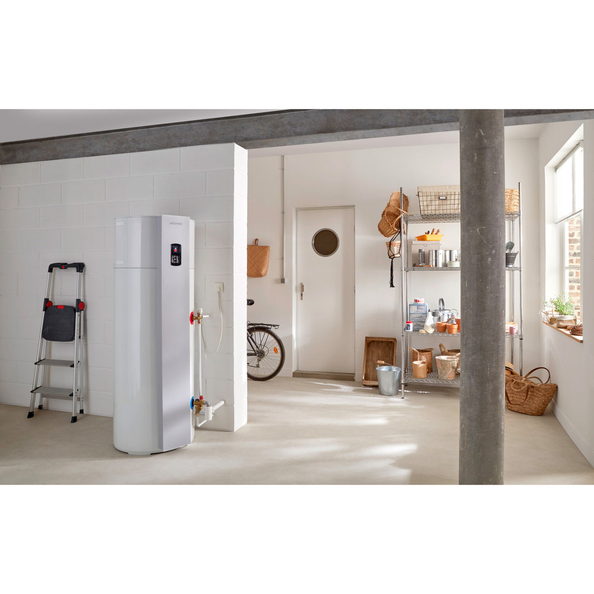 Chauffe-eau ATLANTIC thermodynamique Vertical sur socle CALYPSO 200L - Mister PRO