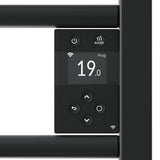 Radiateur électrique noir Acova avec écran digital de contrôle, marque Acova