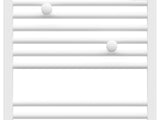 Radiateur sèche-serviettes blanc Atlantic, design horizontal, pour salle de bain