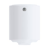 Chauffe-eau Thermor blanc, ballon d'eau chaude cylindrique, marque Thermor visible.