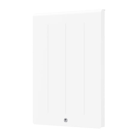 Radiateur électrique blanc, marque Noirot, design moderne, panneau mural.