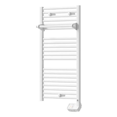 Radiateur sèche-serviettes Atlantic blanc, design moderne, électrique, pour salle de bain.