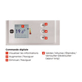 THERMOR Radiateur connecté chaleur douce KENYA 4 plinthe blanc