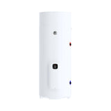 Chauffe-eau Atlantic blanc, appareil cylindrique pour eau chaude sanitaire.