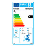 Étiquette énergie chauffe-eau blanc Thermor, classe A, données consommation et bruit.