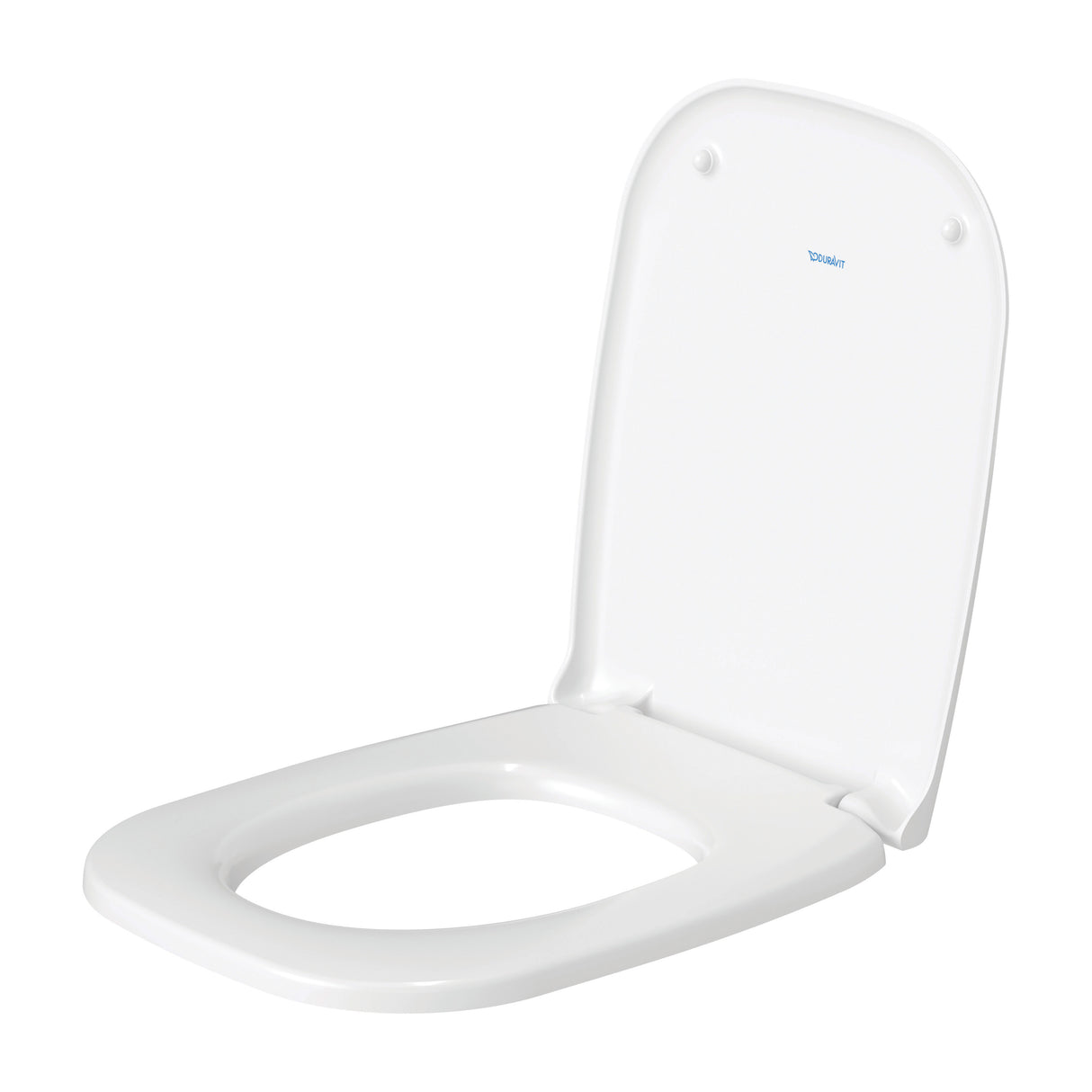 Abattant WC blanc Duravit, siège de toilette rectangulaire, couleur blanche