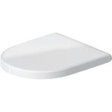 Abattant WC blanc Grohe, siège de toilette moderne en plastique blanc.
