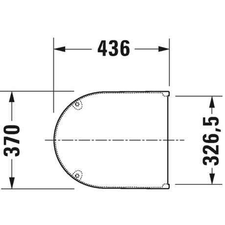 Plan technique abattant WC Grohe blanc avec dimensions, sanitaire pratique.