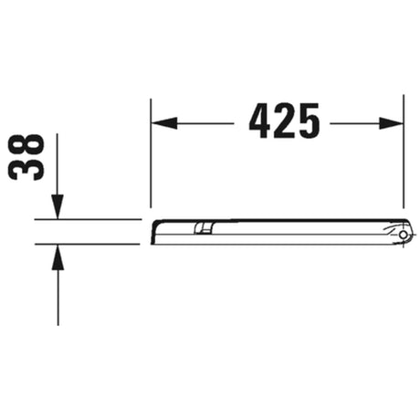 Schéma technique de barre d'appui Grohe, accessoire salle de bain, couleur chrome argenté.