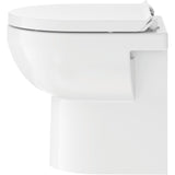 WC blanc Grohe, cuvette de toilette moderne en céramique, vue latérale