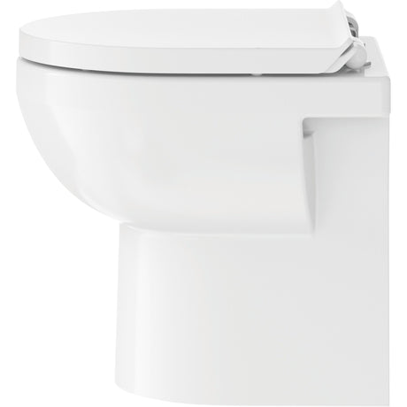 WC blanc Grohe, cuvette de toilette moderne en céramique, vue latérale