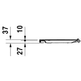 Grohe mitigeur de lavabo argent, schéma technique avec dimensions