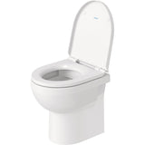 Toilette Duravit, WC suspendu blanc, design moderne, abattant inclus