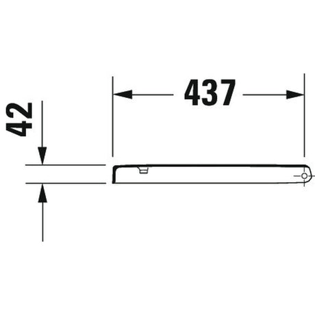Support mural Grohe, porte-serviettes, couleur chrome, dimensions 437x42 mm