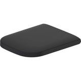 Abattant WC Grohe noir mat, couvercle toilette design rectangulaire
