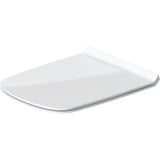 Abattant WC blanc Grohe, forme rectangulaire, design moderne, accessoire sanitaire