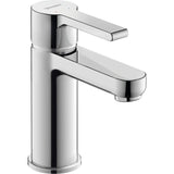 Mitigeur lavabo chromé Duravit, robinet salle de bain, couleur argentée