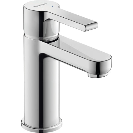Mitigeur lavabo chromé Duravit, robinet salle de bain, couleur argentée