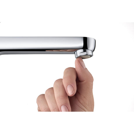 Aérateur de robinet Grohe, chromé, avec main ajustant l'embout