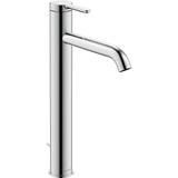 Mitigeur lavabo chromé Duravit, robinetterie salle de bain, couleur argentée.