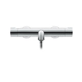 Mitigeur thermostatique Grohe chromé, robinet de douche mural, couleur argentée