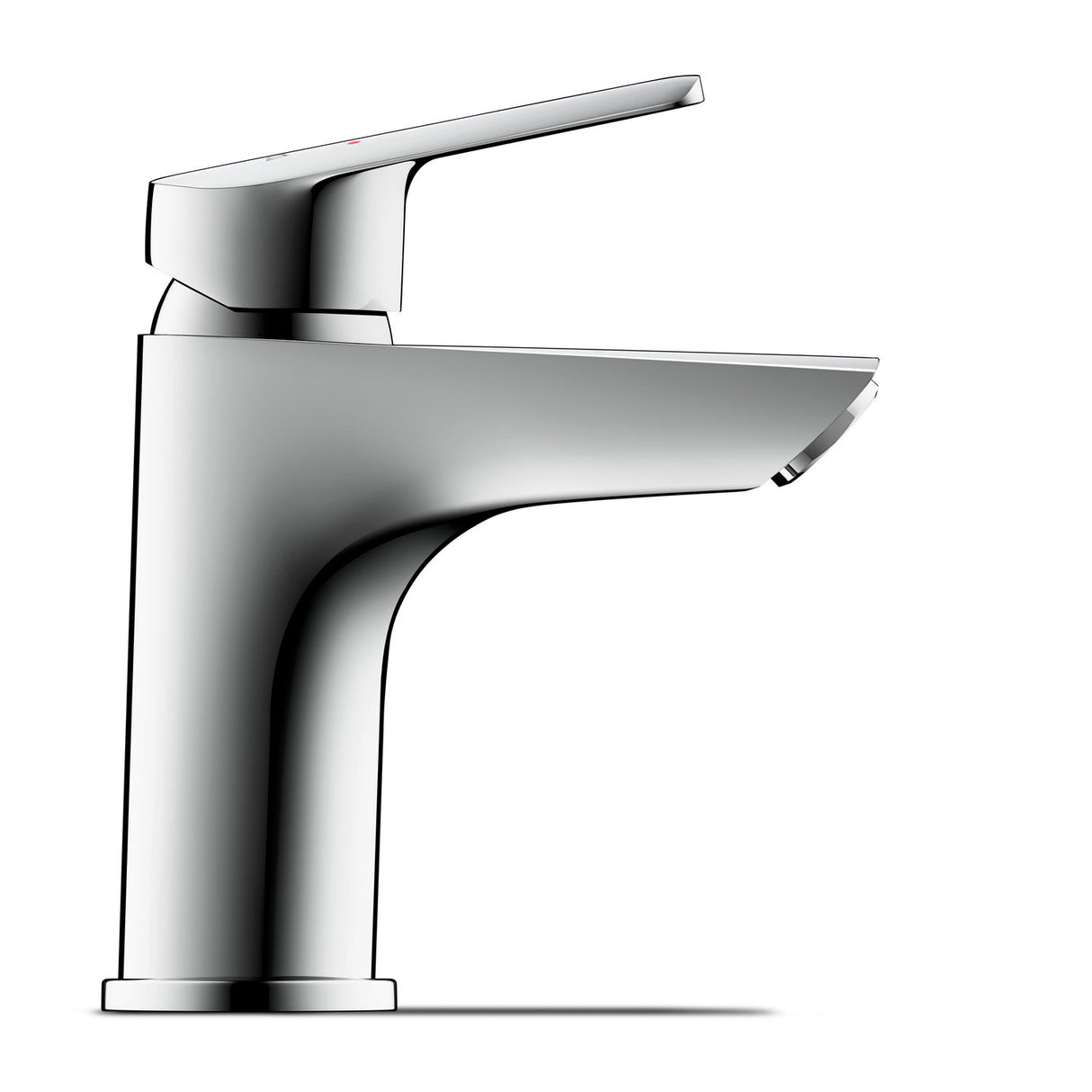 Robinet de lavabo Grohe chromé, mitigeur salle de bain moderne couleur argentée