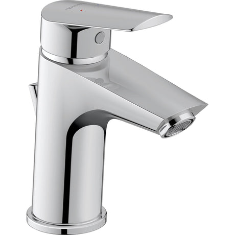 Mitigeur bidet chrome Grohe, robinetterie salle de bain design, couleur argentée