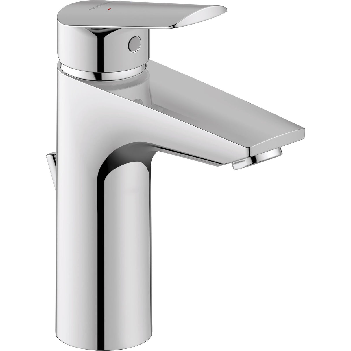 Mitigeur lavabo Grohe chromé, robinet de salle de bain, couleur argentée.