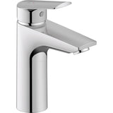 Mitigeur lavabo chromé Hansgrohe, robinet de salle de bain, couleur argent brillante