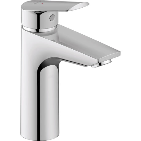 Mitigeur lavabo chromé Hansgrohe, robinet de salle de bain, couleur argent brillante