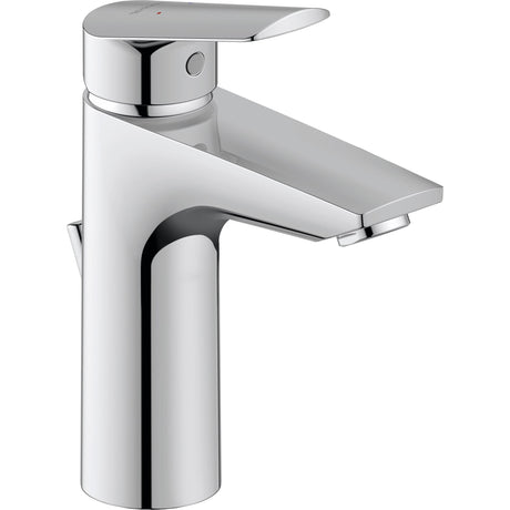 Mitigeur de lavabo Hansgrohe, robinet chrome, design moderne, salle de bain