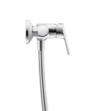 Robinet mitigeur Grohe, type mural, couleur chrome, design moderne et épuré.