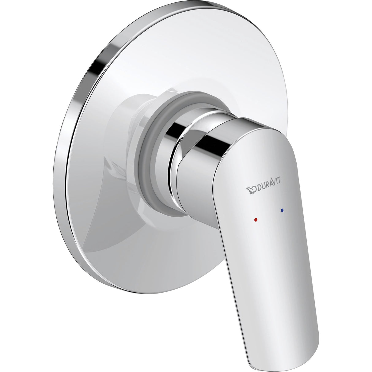 Mitigeur de douche chromé Duravit, robinetterie murale, couleur argentée