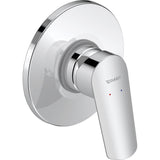 Mitigeur de douche chromé Duravit, robinetterie murale, couleur argentée