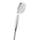 Douchette Hansgrohe pommeau de douche chromé, couleur argent, design moderne.