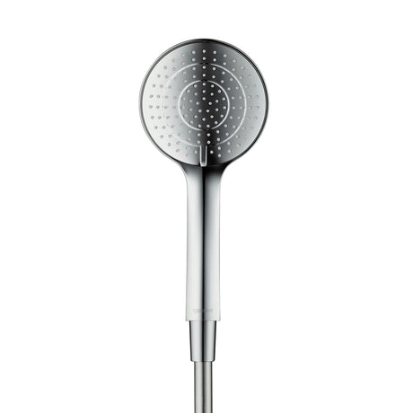 Douchette Duravit, pommeau de douche chromé, design moderne, couleur argentée