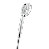 Douchette Hansgrohe, pommeau de douche chromé, design moderne et finition brillante.