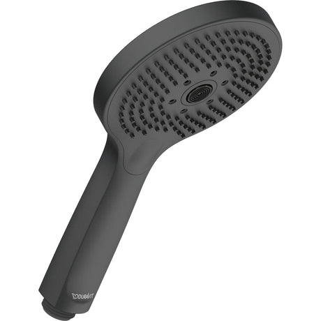 Pommeau de douche Duravit noir mat, design moderne, accessoire salle de bain