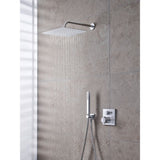 Colonne de douche Grohe, type mitigeur thermostatique, couleur chromée, sur carrelage mural