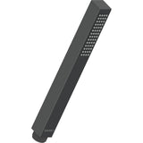 Douchette Duravit, noire, design rectangulaire moderne pour salle de bain.