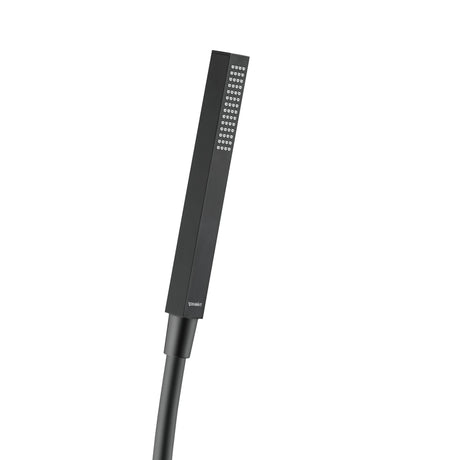 Douchette noire Hansgrohe, rectangulaire, accessoires salle de bain moderne